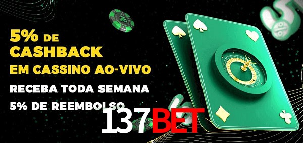Promoções do cassino ao Vivo 137bet
